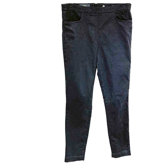 J Crew Dannie Black Cotton Blend‎ Rear Zip Slim Fit Pants - Picture 3 of 10